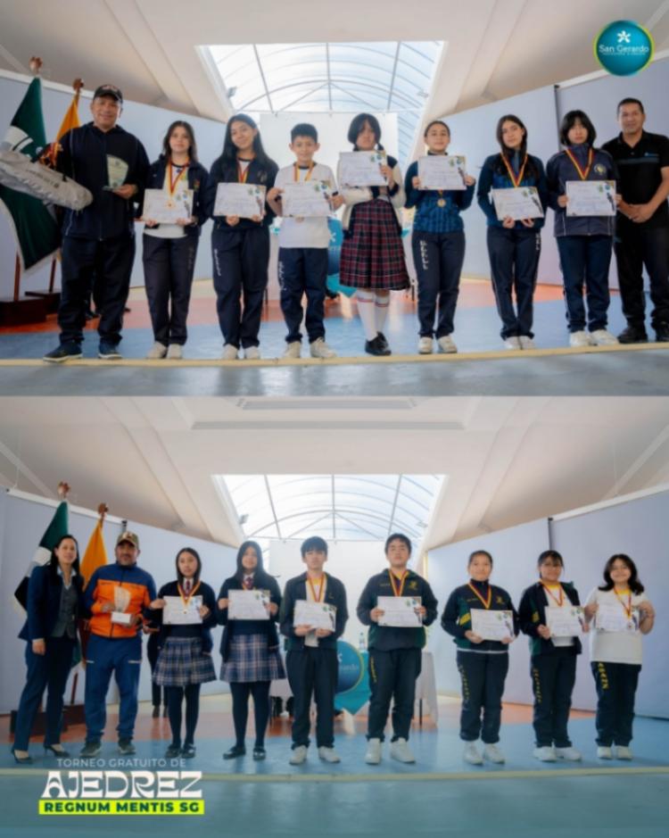 Ganadores de la categoría Intercolegios.