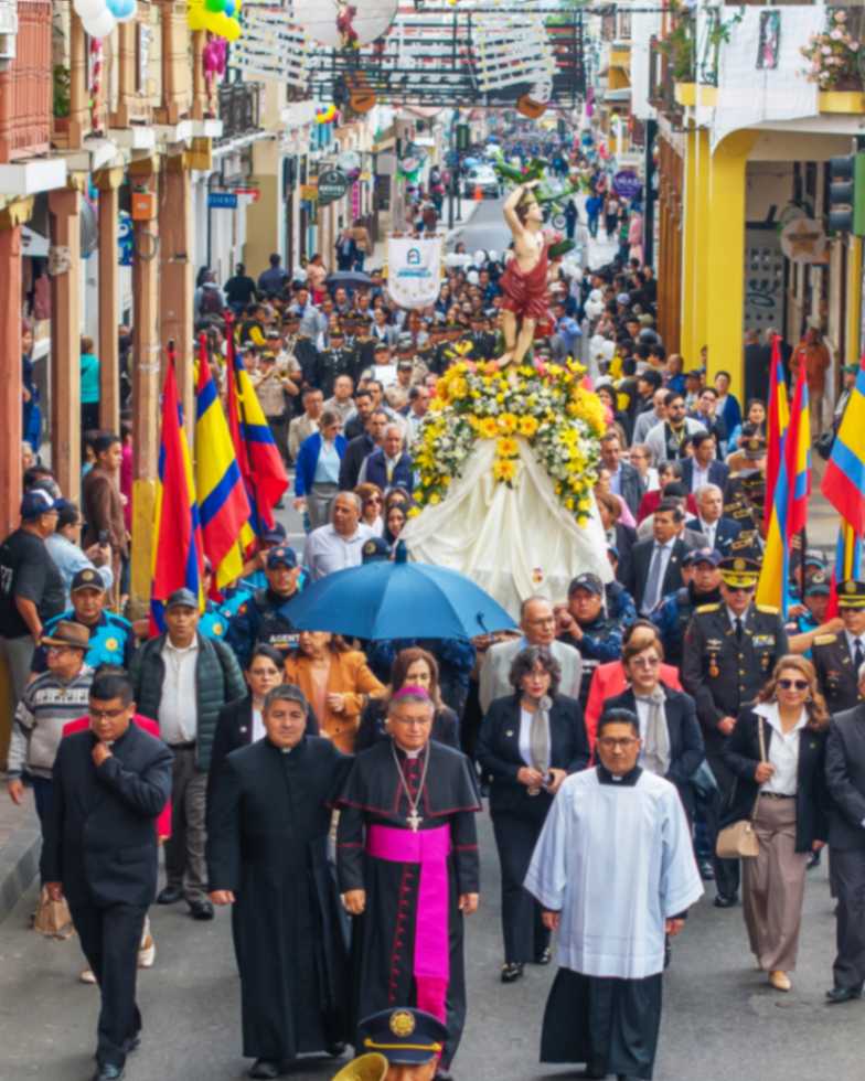 El retorno de la imagen del Santo Patrono a la iglesia San Sebastián se realizó el martes 20 de enero, a las 9:00.