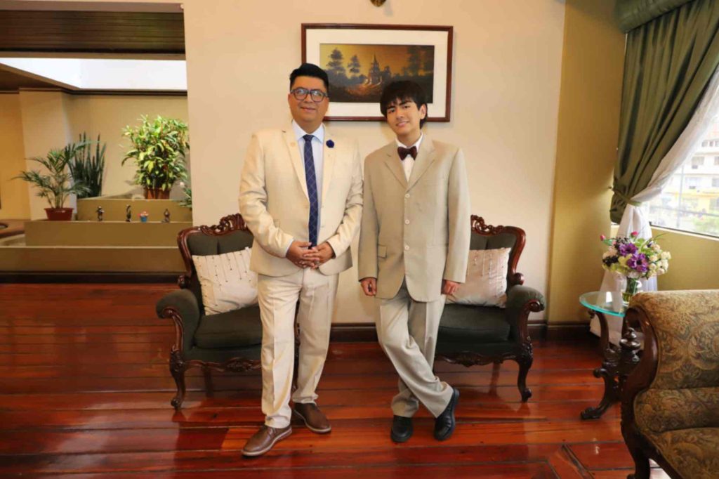Álex Fernández Cando y su hijo Francisco Javier.