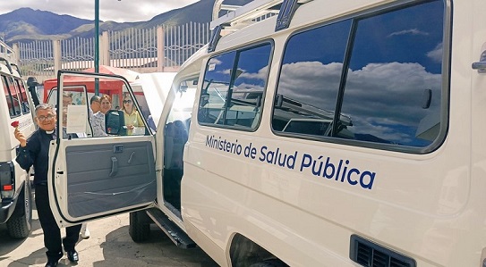 Durante la jornada se realizó la bendición de los vehículos.