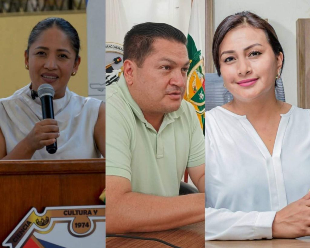 Karla Reátegui, prefecta; Henry Ordóñez, alcalde de Chinchipe; y María Lalangui, alcaldesa de Yantzaza; son las autoridades de Zamora Chinchipe que buscarán reelegirse.