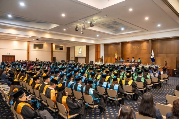 La sesión solemne conmemorativa se realizó este martes 5 de mayo de 2026, en el centro de convenciones de la UTPL.