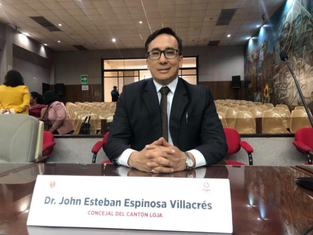 John Espinosa Villacrés presentó la acción de protección este lunes 18 de mayo de 2026.