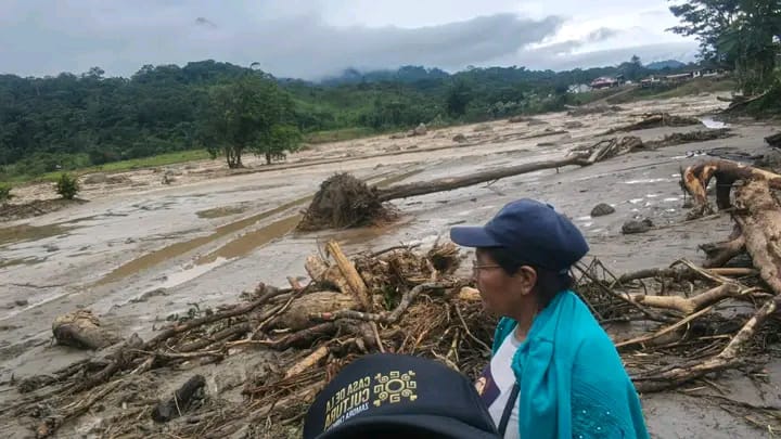 La destrucción es total en el barrio, perteneciente a la parroquia Guadalupe.