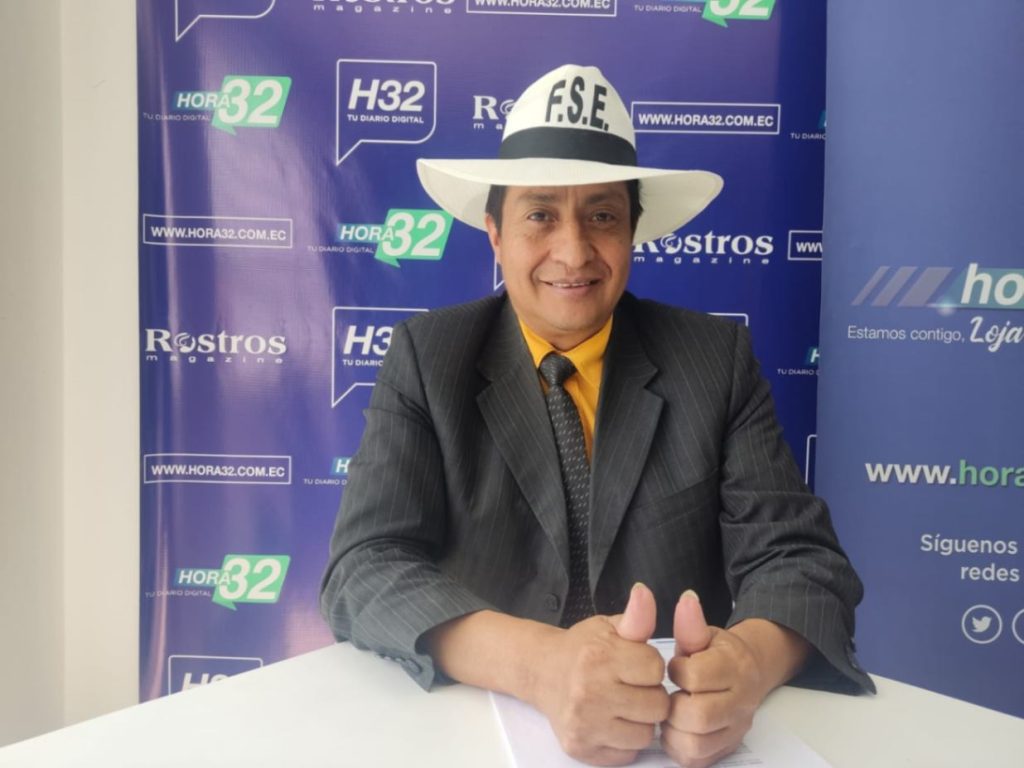 Leonardo Ancelmo Castro Quichimbo, presidente en Loja de la agrupación Fuerzas Sociales del Ecuador.