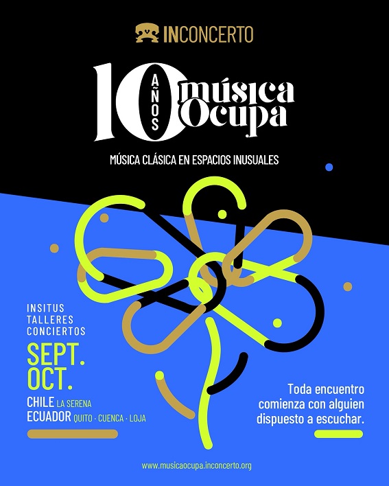 InConcerto es una plataforma cultural independiente, sin fines de lucro, que desde 2012 trabaja para posicionar el arte como herramienta para construir relaciones más empáticas, sensibles e inclusivas.