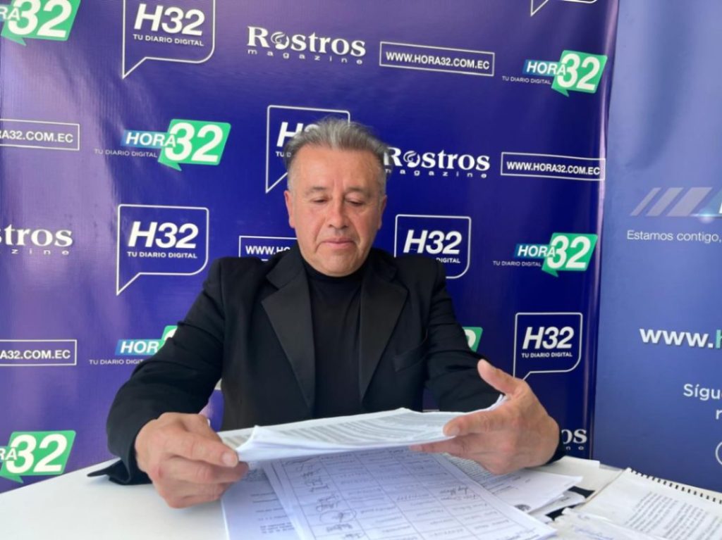 Claudio Cisneros, representante del Frente Promejoras de los Barrios del Sur Ángel Felicísimo Rojas.